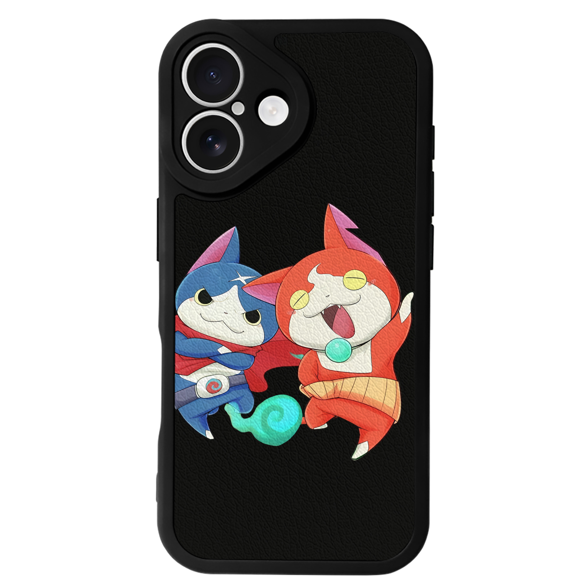 （画像用） 妖怪ウォッチ Yo-kai Watch 【iPhone 16シリーズ対応】シリコンスマホケース（レザー調） 材質：シリコン